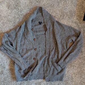 J. Crew Men's Gray Cardigan Sweater